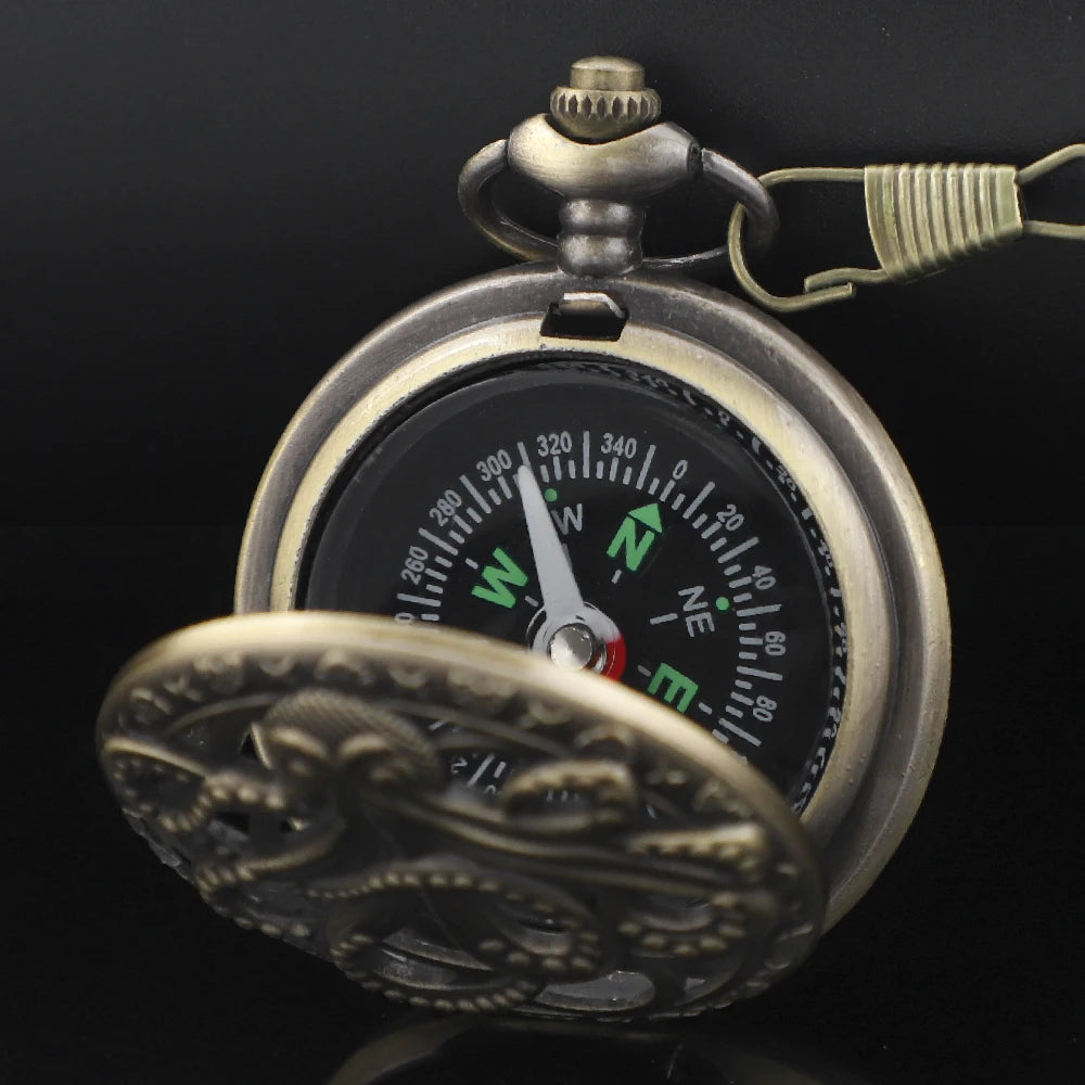 Montre de Poche Nautique Vintage avec Design Octopus