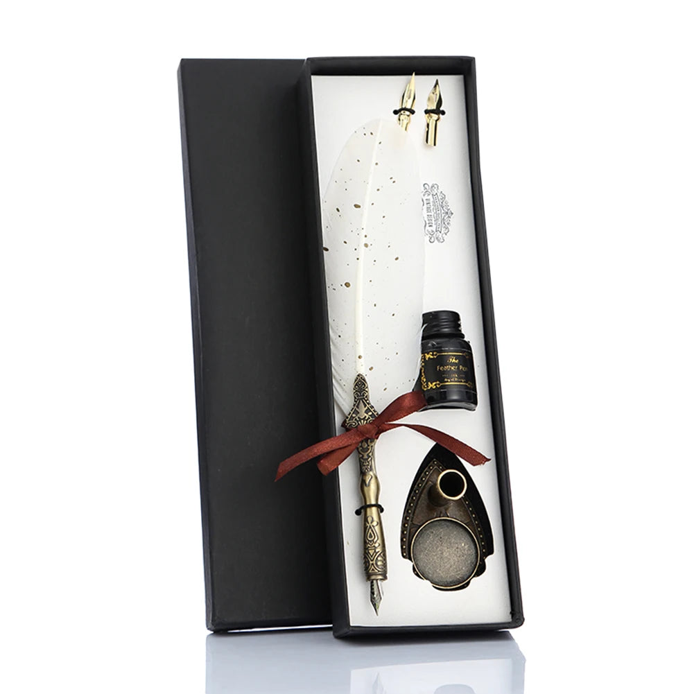 Stylo Plume Calligraphie Vintage Élégance